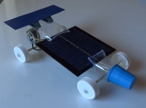 construir un auto de juguete solar casero