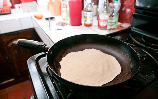 hacer tortillas de harina en casa